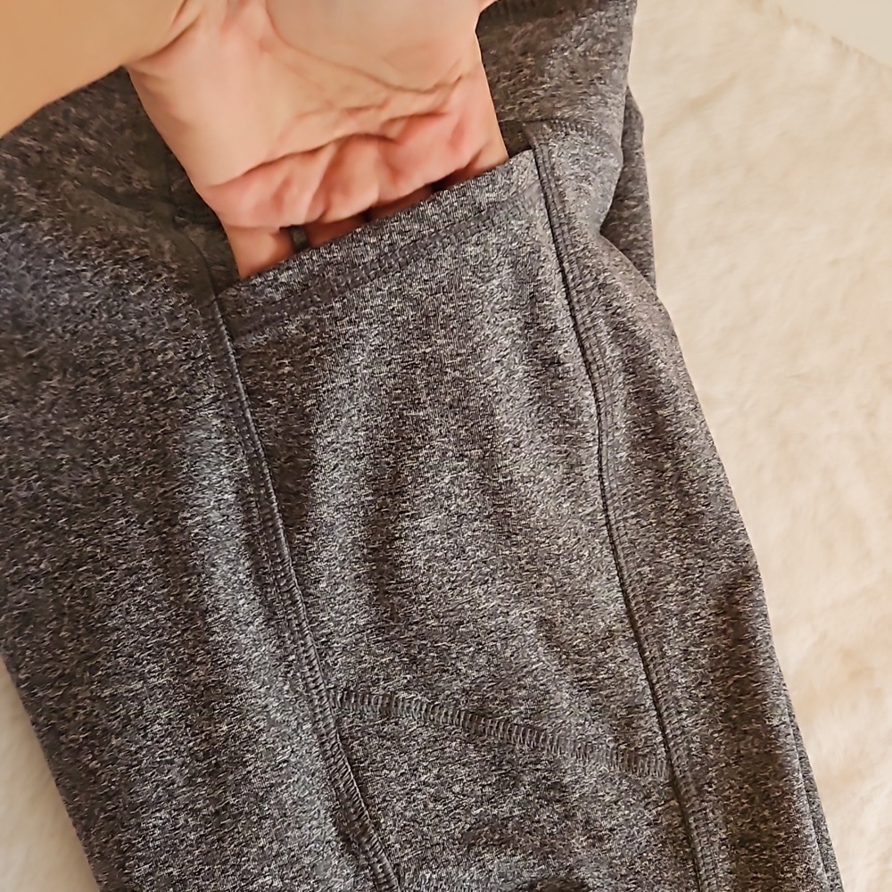 RBX Gray Leggings Small Drawstring Pockets - Picture 7 of 16